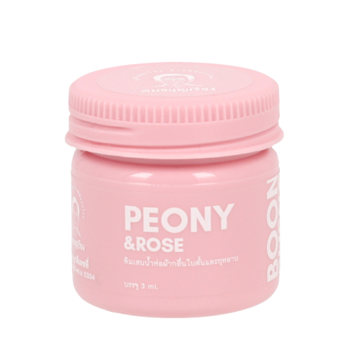 Mor Boon Rueng Pastel Thai Herbal Liquid Inhaler – Peony & Rose, 3 ml