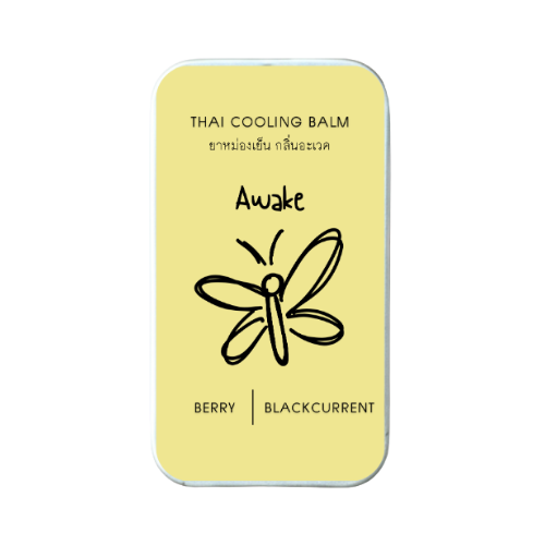 Mor Boon Rueng Awake Cooling Herbal Balm – Refreshing Aroma, Yellow Tin, 10 g